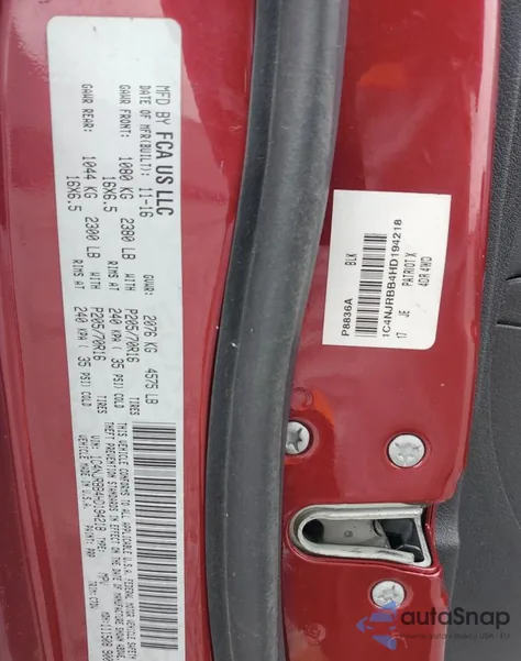 2017 Jeep Patriot Sport z USA, uszkodzony, nr VIN 1C4NJRBB4HD194218